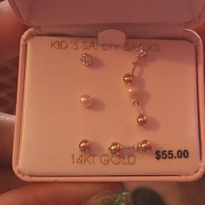 Little girl earrings. Brand New never worn