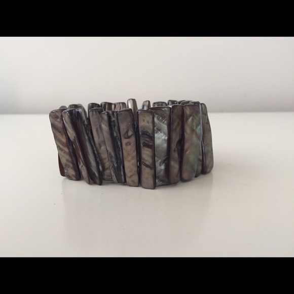 Vintage Brown Dyed Shell Bracelet