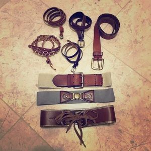Awesome leather belt bundle