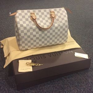 BRAND NEW - Louis Vuitton Speedy NM 30 Damier Azur