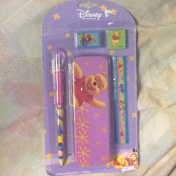 SALE Winnie the Pooh pencil case and stationary ki