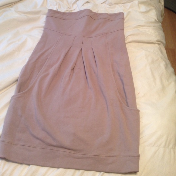 Violet, strapless dress