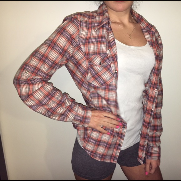 orange flannel - Picture 1 of 2