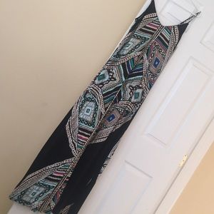 Aztec print maxi dress
