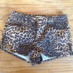 Leopard Print Shorts