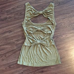 LF Camo Green Bow Back Tank