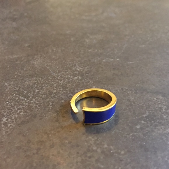Colored enamel ring