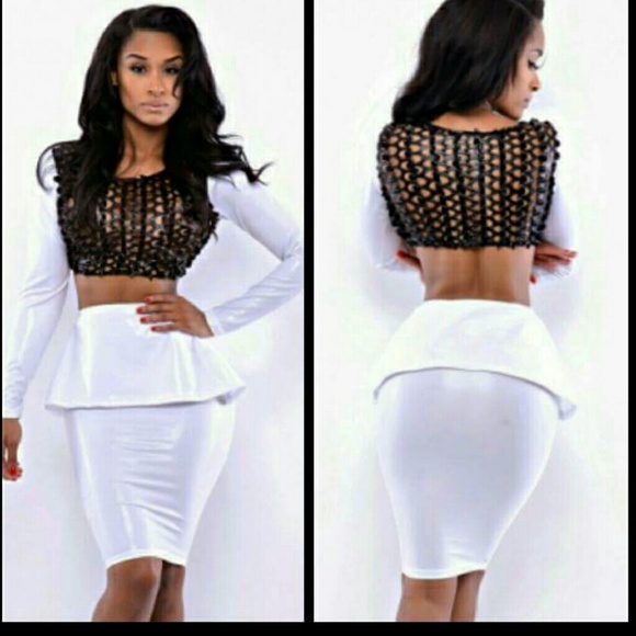 2pc white cage set - Picture 1 of 1