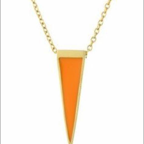 Gold plated enamel necklace