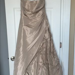 Gold/cream prom dress size 10