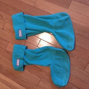 Hunter long fleece wellys