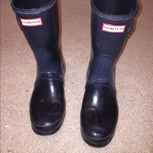 Hunter short rain boots
