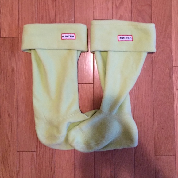 Lime green Hunter Welly socks