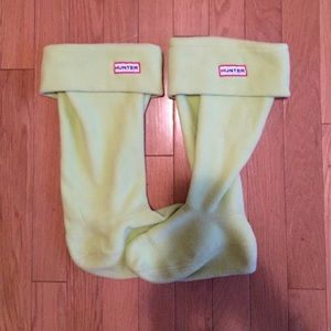 Lime green Hunter Welly socks