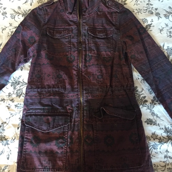 Tribal Print Army Jacket