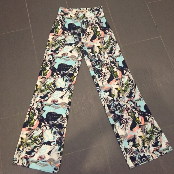 High waisted multicolored Bellbottoms