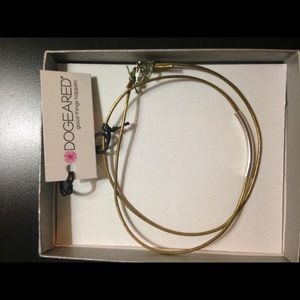 Dogeared corded bracelet/necklace.