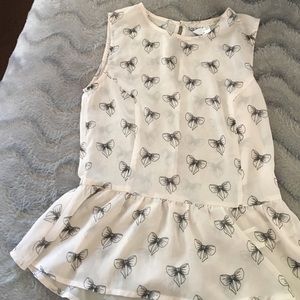 chiffon peplum shirt