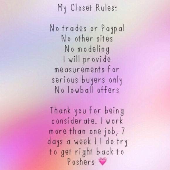 My Closet Rules