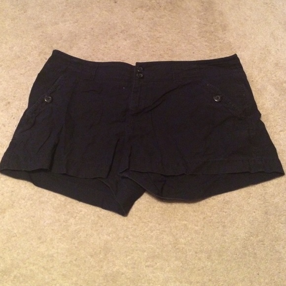 Black Jean shorts