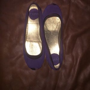 Purple made in Italy flats!