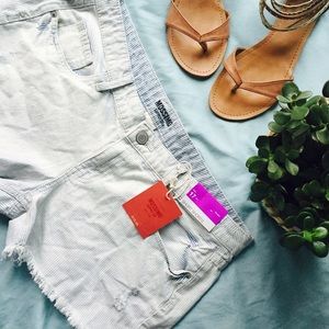 [Mossimo] Distressed Striped Shorts