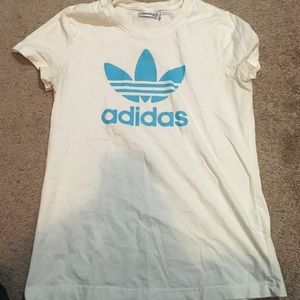 White Adidas shirt