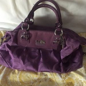 Coach purple handbag