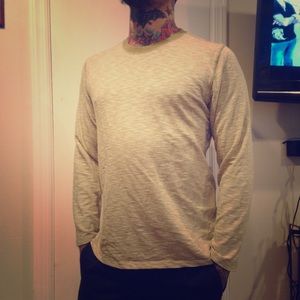 MENS Olive Green Striped Tunic