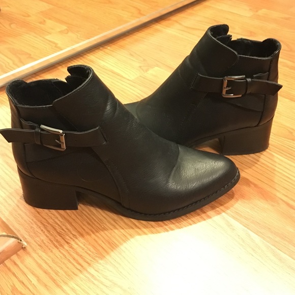 Black ankle boots