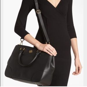 Tory Burch Robinson double zip tote