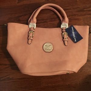 Blush cross body bag