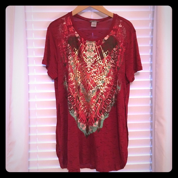 Aztec pattern shirt NWOT