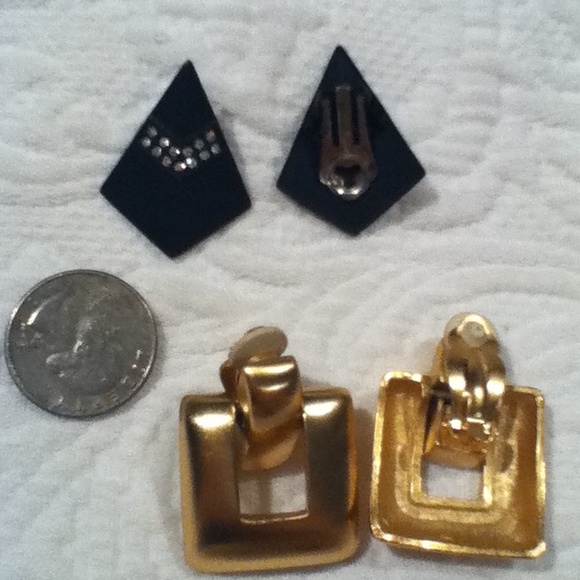 2pairs clip on earrings - Picture 2 of 4