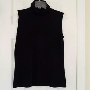 Chico's Travelers Sleeveless Black Turtleneck s/m