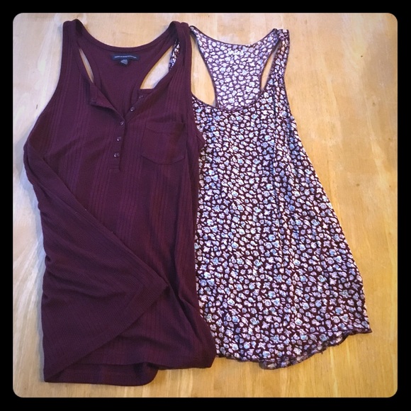 American Eagle and Mudd Medium Tank Top Bundle