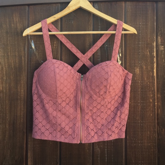 Full Tilt Tops - Pretty in Pink Crop Top