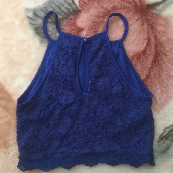 SOLD NWT Blue Crop Top✨ - Picture 2 of 3