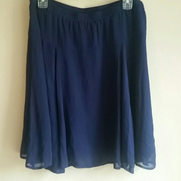 ❌SOLD Navy Chiffon Skirt