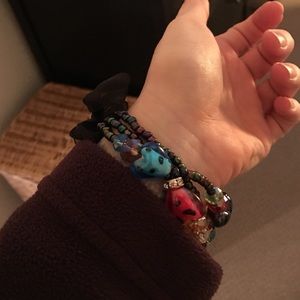 Multi color beaded bracelet