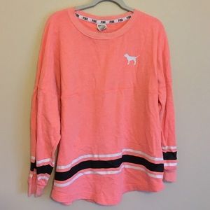 Coral salmon Victoria's Secret PINK spirit jersey