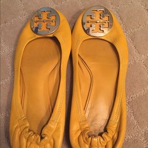 Tory Burch yellow flats