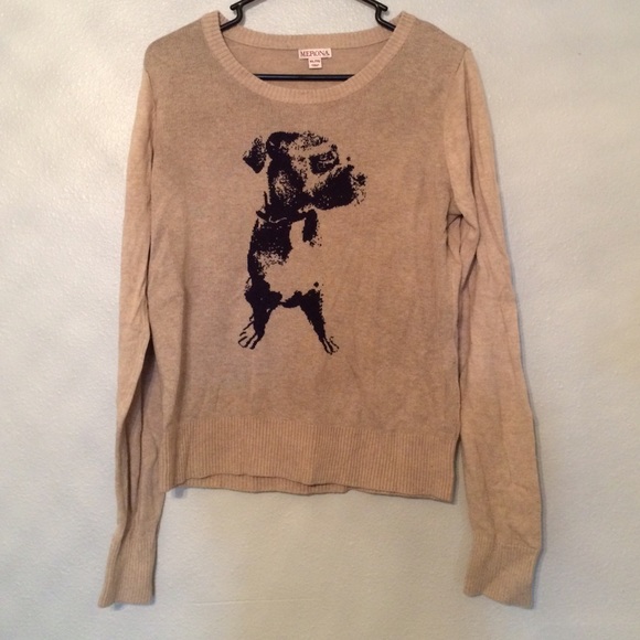 Cute dog print sweater