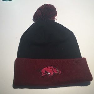 Arkansas razorback beanie