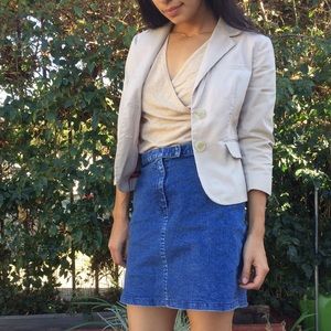 Michael Kors Beige Short Blazer