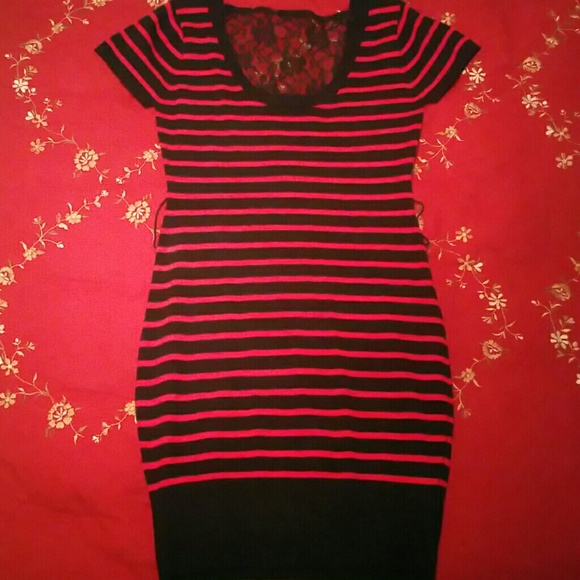 Black & Red Dress with Lace (Unused)
