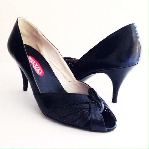Black Brandolino Italian Heels
