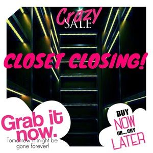I'm closing my closet!!