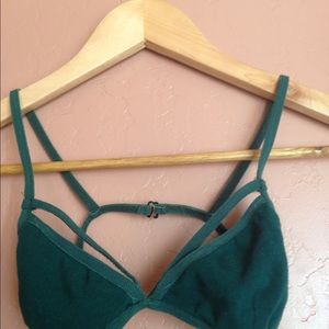 Urban outfitters green cutout bra