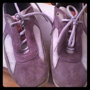 Prada sneakers.  Made in Italy.